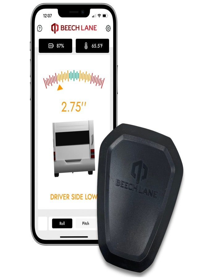 Beech Lane Wireless RV Leveling System, Made in the USA, User-Friendly Phone App With Real-Time Precise Leveling Measurements, Advanced Wireless Camper Leveler, Included AA Batteries, Patented - Image 1